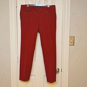 Lauren Ralph Lauren Red Straight Leg Pants Sz 12